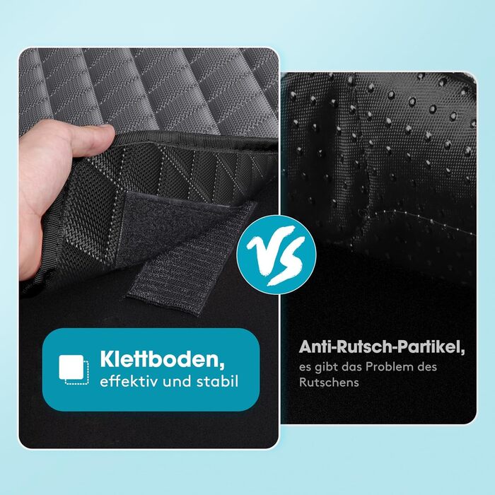 Захист для багажника авто Joejoy для собак з боковими та захистом від порогів, універсальний, вологостійкий, стійкий до подряпин, легко чиститься, килимок для багажника (185 x 105 см)