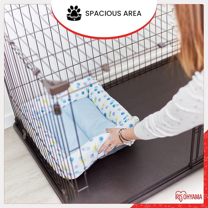 Клітка для собак та котів Iris Ohyama STS-1200TY з дахом та дверима, коричнева, 66 см, з колесами, для собак та кошенят, для використання в приміщенні та на вулиці