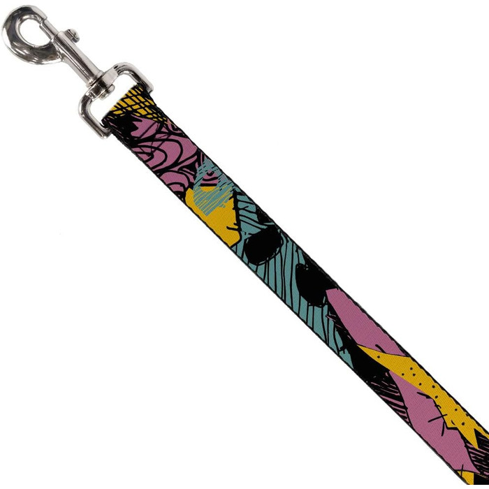 Повідок для собак Buckle-Down Nightmare Before Christmas Sally, патчворк, 122 см, 3,8 см