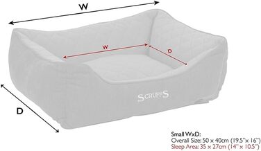 Термальне ліжко для собак Scruffs Box S, чорне