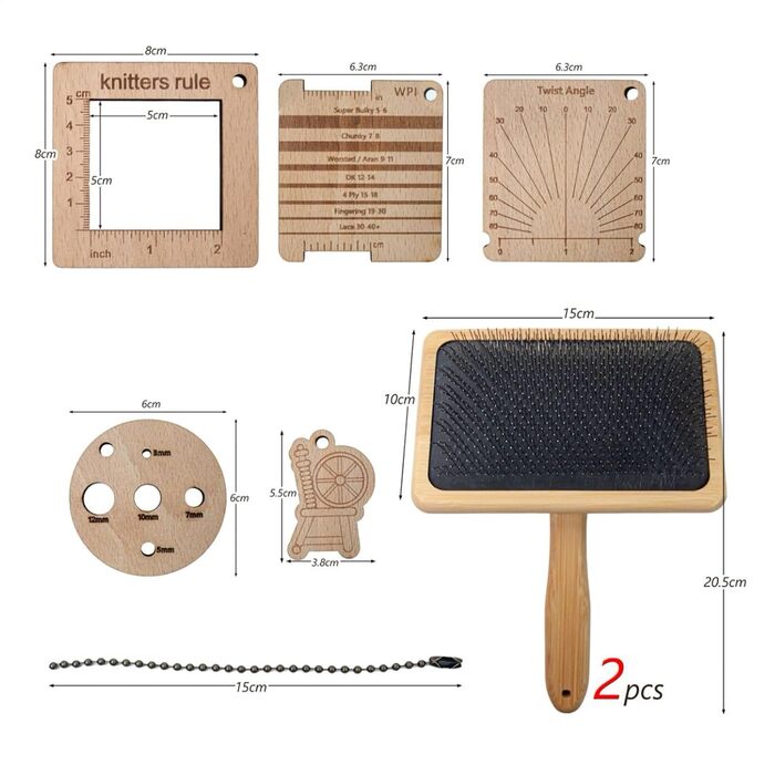 Набір кардерів для вовни, 8 шт. Професійні кардери для ручної кардерації, щітки для навалювання вовни, іграшок, собак, кошенят