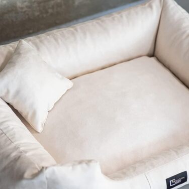 Килимок для собак Puffi, великий, середній, малий - м'який килимок для собак з Alcantara, великий розмір (XXXL+| 160x110 см, Ecru)