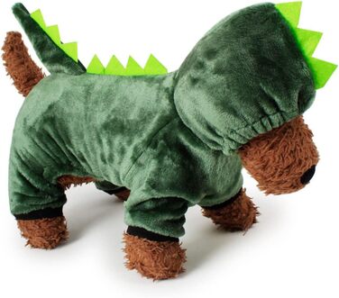 Костюм для собак - динозавр (3 шт.) FRCOLOR, теплий матеріал, для фотосесій та свят