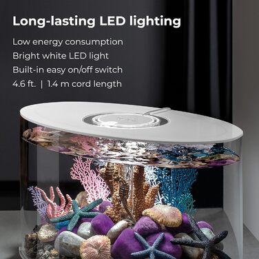 Акваріум biOrb LOOP 15 LED, 15 л, комплект з патентованою фільтрацією, акриловий резервуар