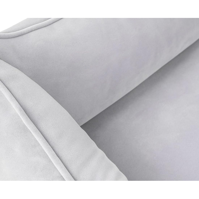 Ортопедичне собаче ліжко Knuffelwuff Jona з велюру S: м'яка піна пам'яті, знімний та пральний чохол, для захисту суглобів, зігріваюче, довговічне, для собак маленьких, середніх та великих (105 x 75 x 25 см, сірий)