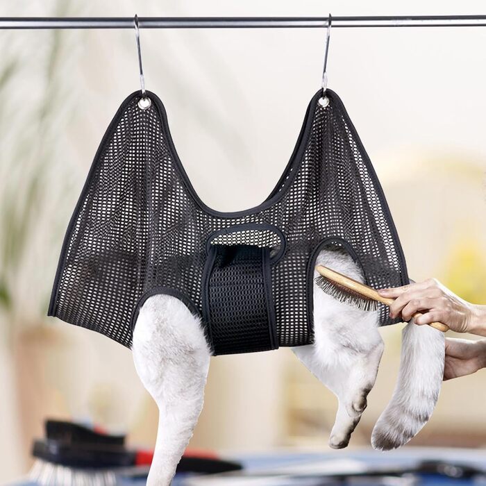 Гамак для грумінгу котів та собак середнього розміру, зручний та дихаючий, для догляду за шерстю