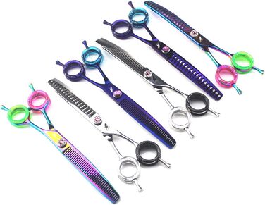 Ножиці для стрижки шерсті домашніх тварин: котів та собак, професійні, з нержавіючої сталі, 7 дюймів