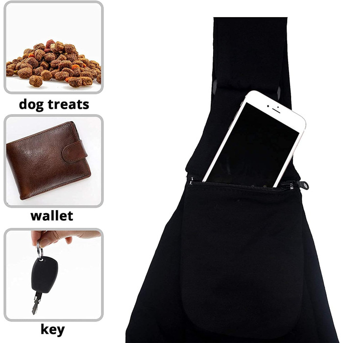 Транспортна сумка для собак та інших домашніх тварин Lyneun, регульована, дихаюча, для прогулянок та активного відпочинку (чорна)