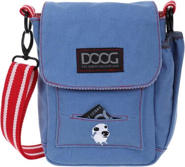 Сумка для собак DOOG Walkie-Tasche: зручна, з відділеннями для ласощів, кульок та пляшки води (світло-блакитна)