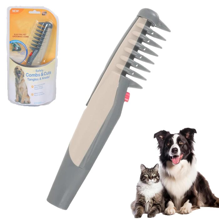 Електричний гребінець для собак та котів 2-в-1 Petsboro Mataway: стрижка та догляд, видалення шерсті