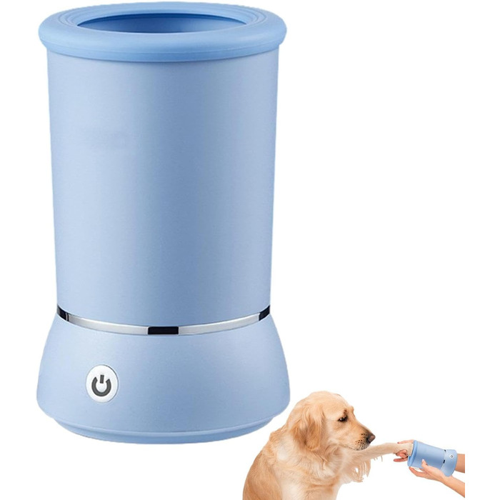 Автоматичний очищувач лап для собак - мийка лап для домашніх тварин, собак і котів | Paw Buddy, видалення бруду, пилу, шерсті, зручний очищувач лап для лабрадорів, ескімосів, білих (блакитний)