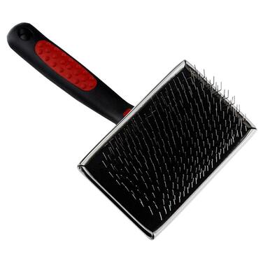 Професійна щітка для вичісування шерсті тварин Slicker Brush Plus Kamm XL - для всіх порід, чорна