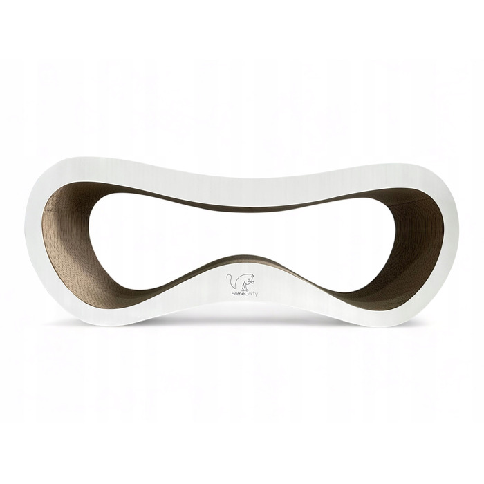 Великий картонний кігтеточка-ліжечко для котів HomeCatty, 75x26x25 см