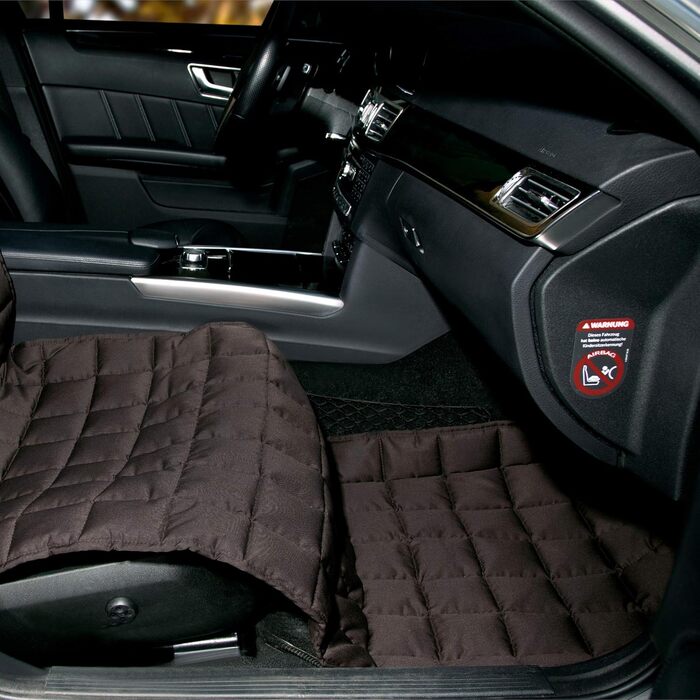 Автокрісло Doctor Bark для пасажирського сидіння - захисна накидка преміум-якості, підходить для всіх авто/SUV (Коричневий)