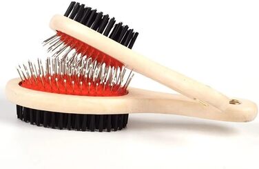 Щітка для догляду за шерстю котів та собак, для довгошерстих порід, вичісування, масаж, видалення ковтунів