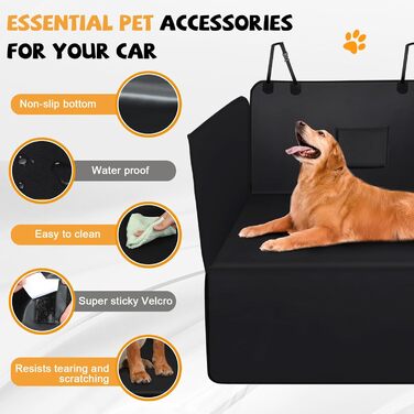 Захист для багажника автомобіля від собаки: універсальний килимок, водонепроникний, стійкий до подряпин, з боковими бар'єрами та захистом краю багажника