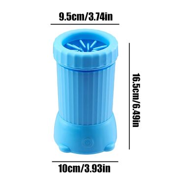 Автоматичний мийник лап для собак - розумний пристрій з USB-зарядкою | Для середніх та великих порід, цуценят та котів (блакитний)