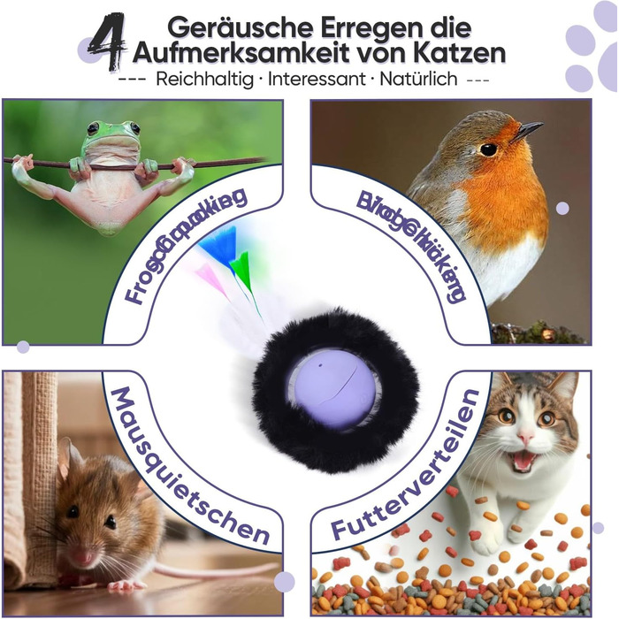 Іграшка для котів GoldenSun: м'ячик-дзига з дзижчанням, килимок з мишками, 5-лочкове хованки, блакитний колір