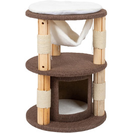 Котячий будиночок VOSS.PET Milo 70см - преміум когтеточка з платформою, гамаком та печерею