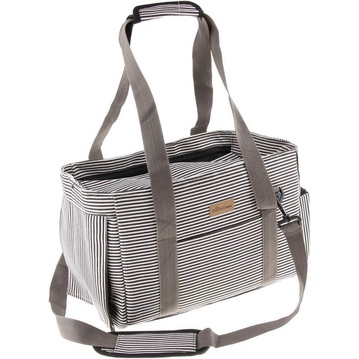 Транспортна сумка для тварин: переноска для собак та котів, сумка для подорожей (сіра)