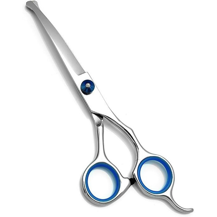 Набір професійних ножиць для собак та котів: ножиці з нержавіючої сталі, ножиці для фінальної обробки, прямі та вигнуті ножиці, гребінець для грумінгу