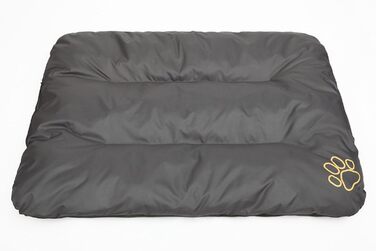 Лежак для собак millybo ECO 115x80x12 см, водостійкий, для малих, середніх і великих порід, сірий, м'який ортопедичний матрац для дому та вулиці