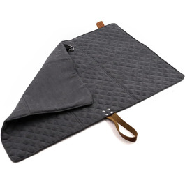 Складаний килимок для собак Paws&Co, портативний, 75x50 см, сірий, для подорожей, кемпінгу, пікніка, для дому та вулиці