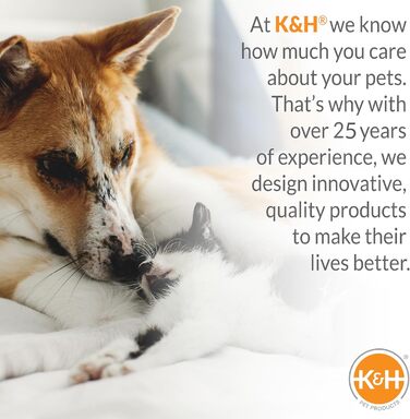 Підняте вуличне ліжко для собак K&H PET PRODUCTS, охолоджуюче, з дихаючою сіткою, знімний чохол, металевий каркас, для середніх порід, портативне
