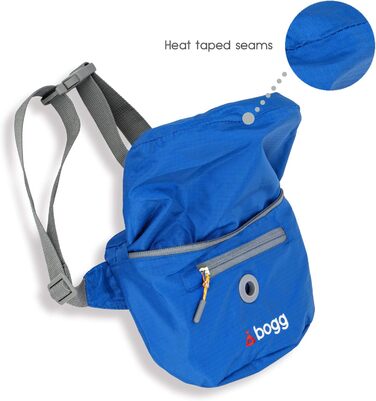 BOGG Універсальна сумка-переноска для собак | Диспенсер для пакетів та контейнер для відходів (Блакитний)
