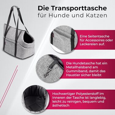 Сумка-переноска для собак та котів, чорна, Minky, 38x28x28 см, до 10 кг