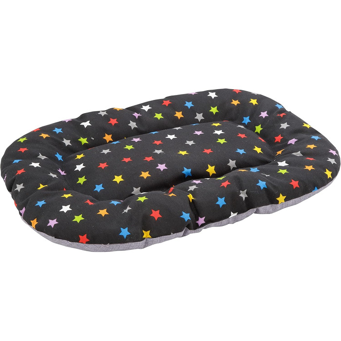 Килимок для собак та котів Baroni Hoe, 47x70x8 см - Doubleface, XL (Кольорові зірки)