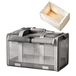 Сумка-переноска для собак та котів, сіра. Ідеальна для подорожей, прогулянок та кемпінгу