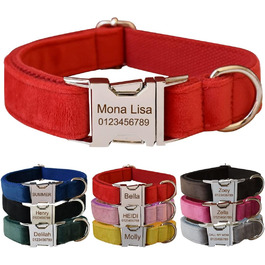 Іменний нашийник для собак з металевою застібкою, індивідуальні адресники для тварин з гравіюванням імені, номера телефону та адреси (Стиль B)