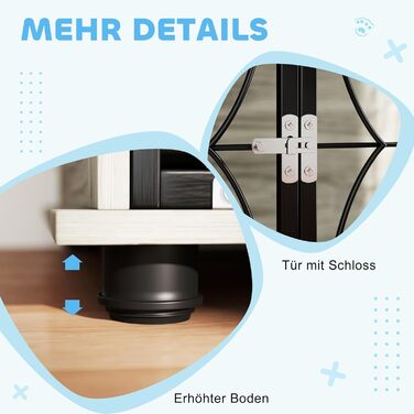 Клітка для собак PawHut - Будинок для великих собак, 100x60x73.5 см, сірий колір