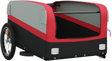 Дитячий причіп-транспортер для собак, велосипедний причіп чорного та червоного кольорів, 45 кг, сталь, для щоденного транспортування, легко монтується