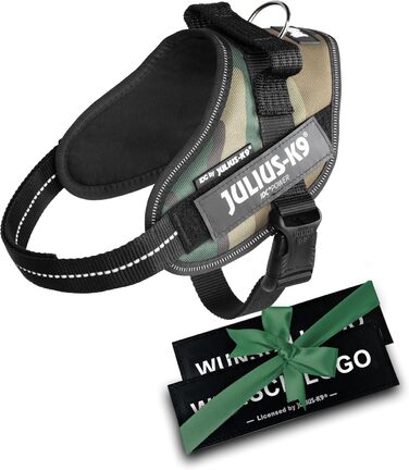 Шлейка Julius K-9 IDC Powergeschirre з індивідуальним нанесенням, камуфляж, для собак малого, середнього та великого розміру