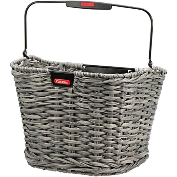 Кошик для велосипеда KlickFix Structura, 34x25x27 см, плетіння з очей (росянка)