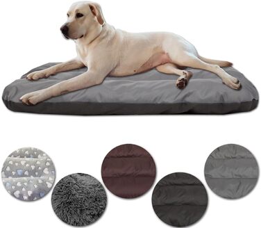 Килимок для собак, лежанка для собак, матрац для собак - сірий Oxford, розмір M (90x60x8 см)
