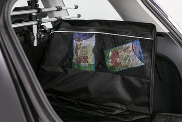 TRIXIE водонепроникний килимок для собак у багажник авто, 2,10×1,75 м, чорний, з захистом бампера та високими бортами