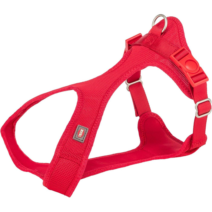 Шлейка для собак TRIXIE Comfort Soft Tour для прогулянок, червона, розмір XXS-XS (обхват живота 25-35 см)
