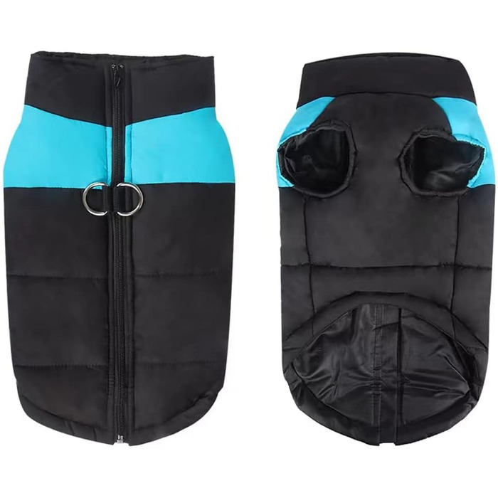 Теплий водонепроникний зимовий одяг для собак FeimaX - тепла куртка для маленьких, середніх та великих собак, блакитна L