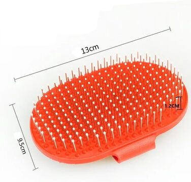 Щітка для собак, інструмент для догляду за шерстю, професійна щітка для собак (червона)
