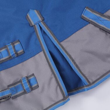 Водонепроникна дихаюча попона-дощовик для поні та міні-коней 1200D без підкладки, королівський синій, 80 см