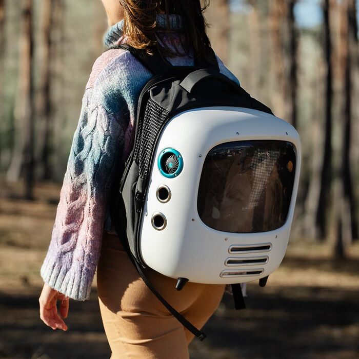 Переносна переноска для котів Cecotec Pumba 1800 з вентилятором, світлом та зручною кишенею