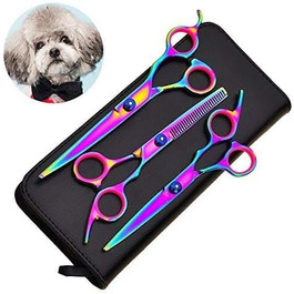 Набір для грумінгу собак та котів: професійні ножиці для стрижки шерсті, нержавіюча сталь, 17.8 см