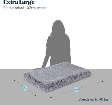 Лежанка для собак Toutwool 10см, стійка до гризіння - ортопедична підстилка для перенесення, м'яка лежанка для собак, ідеально підходить для маленьких порід, розмір L 62см, 58x41x10cm (XL, Charcoal)