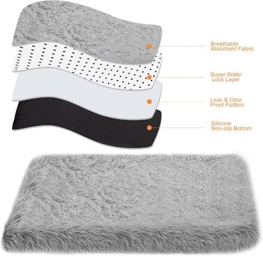 Ортопедичне ліжко для собак Medium, Memory Foam, 75x50x7 см