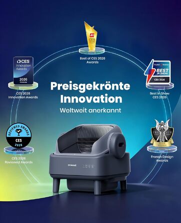Автоматичний самоочисний відкритий лоток для котів oneisall з системою EaseClean™, автоматичний та ручний режими, з килимком та 40 пакетами (Basis)