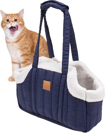 Переносна сумка для тварин: переноска для собак та котів, стильна сумка для подорожей, блакитна