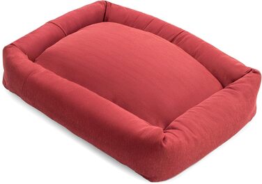 Кругле лежанка для собак та котів Batuffolo, червоний, 76x76x13 см (M)